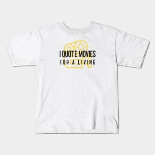 Movie Buff Movie Lover Cinema Kids T-Shirt